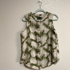 COPY - Tahari Tropical Print Button Down